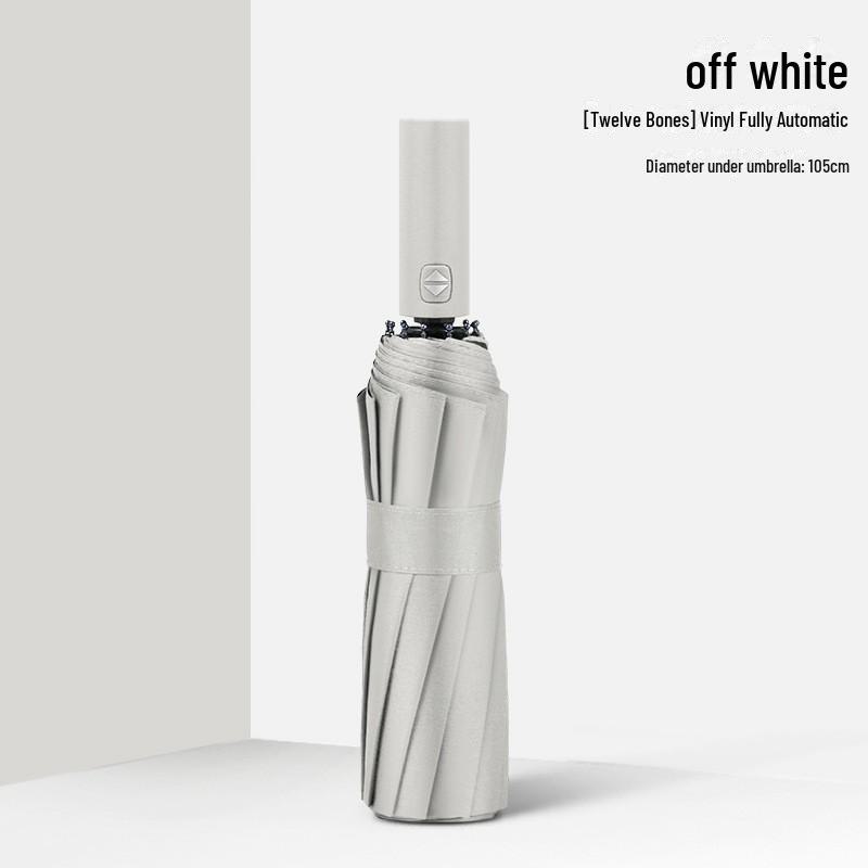 Pánský retro černý skládací slunečník – Unisex, vzor novin.