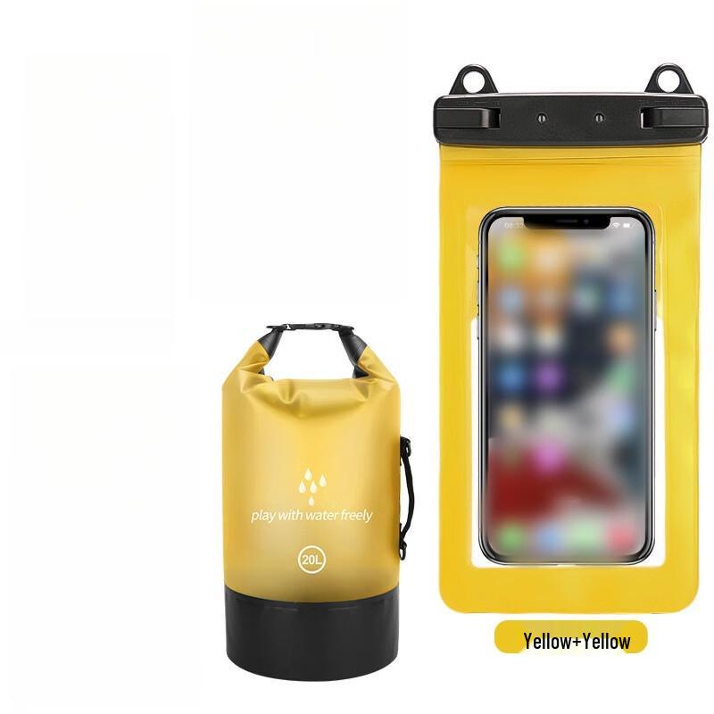 Outdoor 20L Waterproof Dry Bag with Phone Pouch