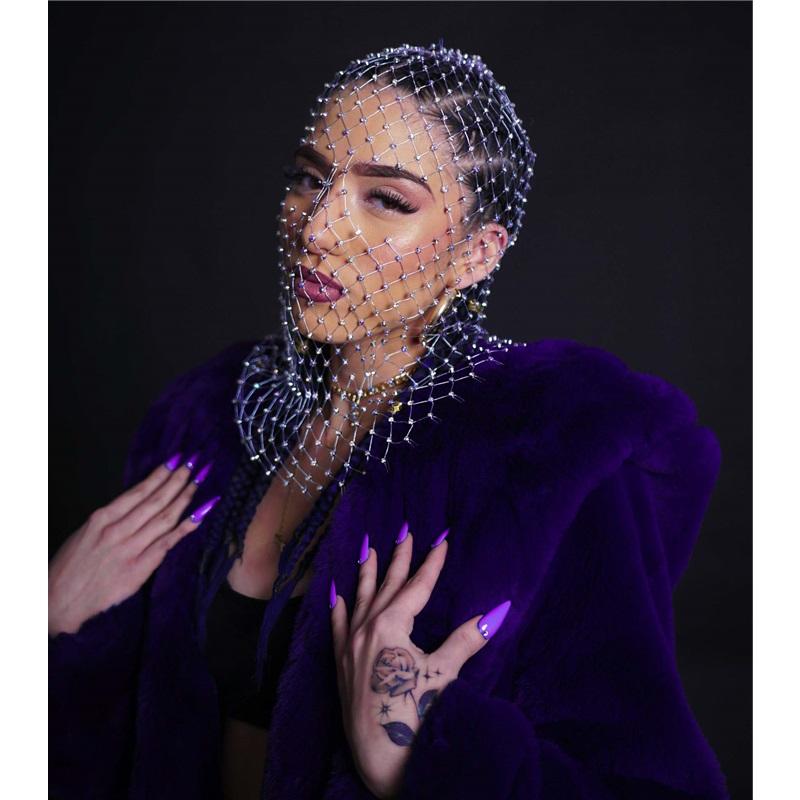 Heiß verkaufendes europäisches und amerikanisches Accessoire Netz Glitzernder Diamant Fischnetzhut - Trendig für Musikpartys