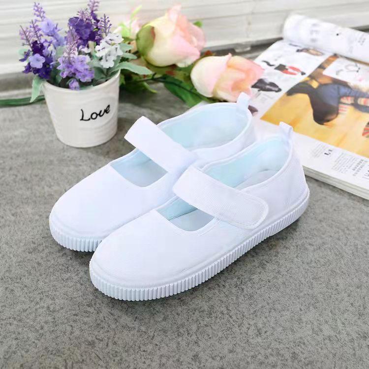 Spring, autumn and summer new little white shoes indoor children's shoes little white shoes comfortable, breathable and non-slip dance shoes