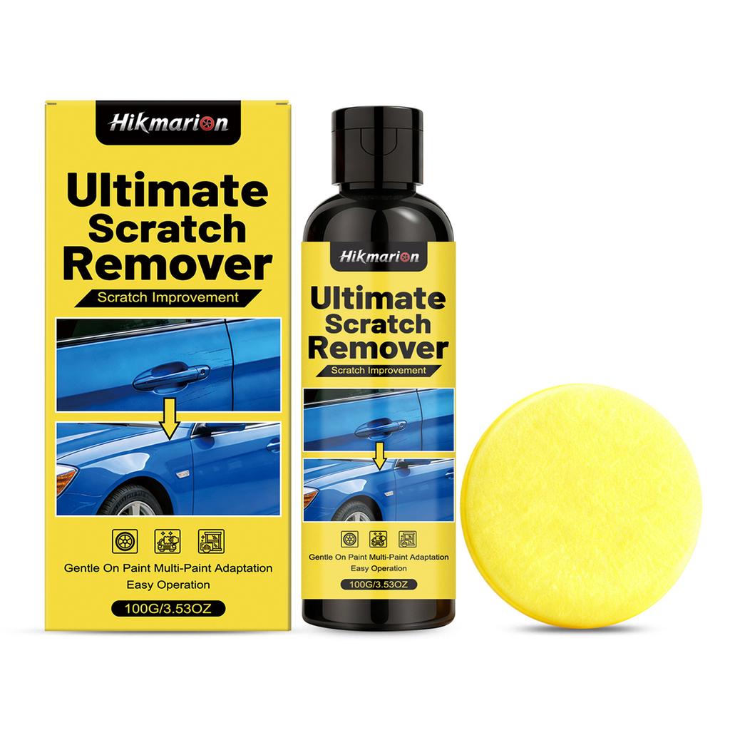 100g Car Scratch Removal Wax Surface Scratch Remover for Vehicles Car Paint Scratch Repair Kit for Polish Compound with Sponge