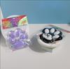 Flocked Transparent Cat Paw Squeeze Toy - Mud-like Animal Footprint Decompression Toy