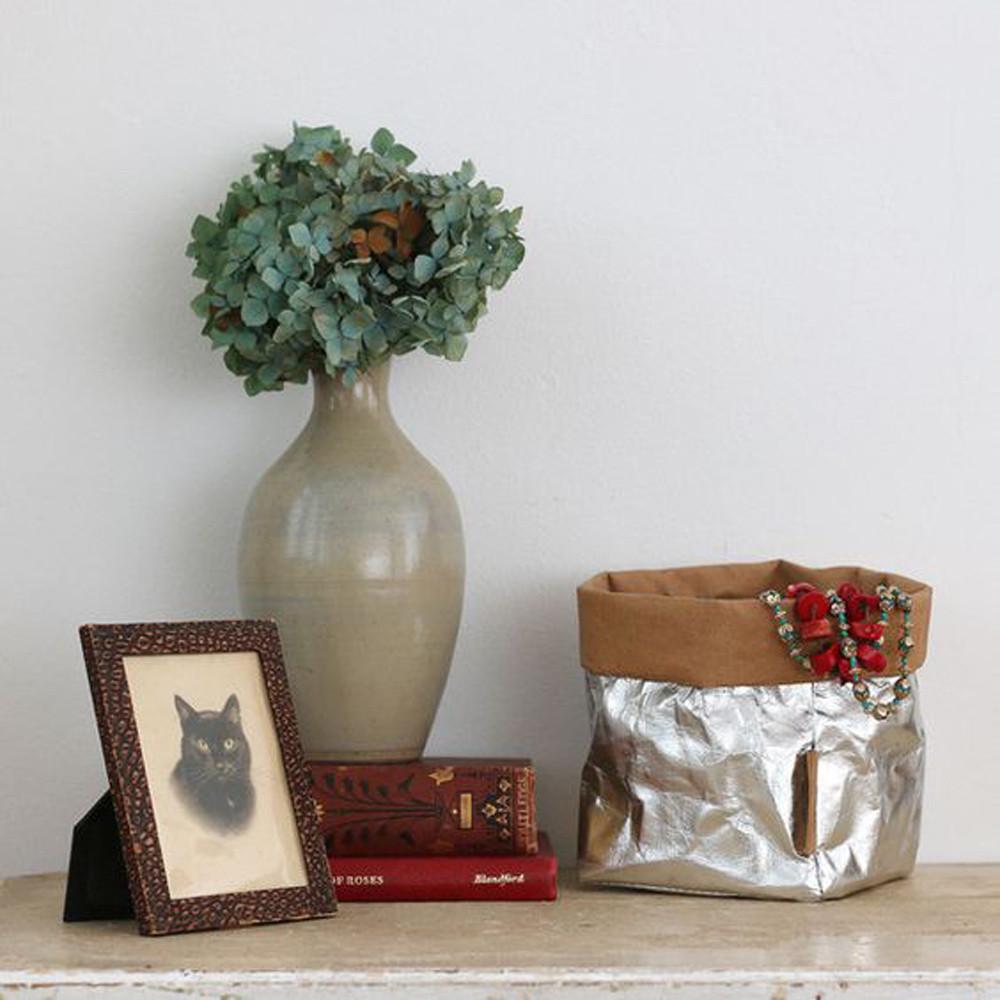 Waschbare Kraftpapiertüte für Pflanzen, Blumen, Töpfe, multifunktionale Aufbewahrungstasche für Zuhause, Wiederverwendung