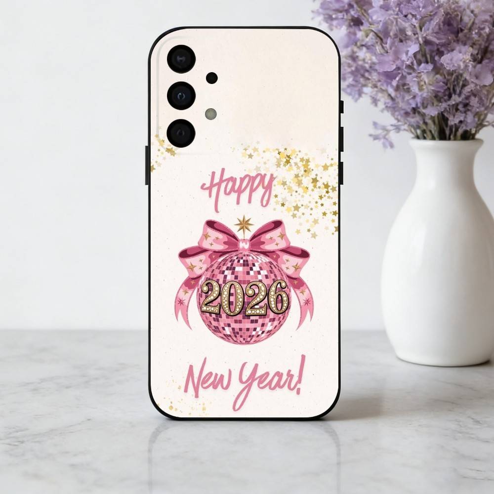 

2026 New Year s Art Phone Case For Samsung Galaxy A73,A72,A71,A70,A53,A52,A51,Soft Silicone Black Cover Samsung a70