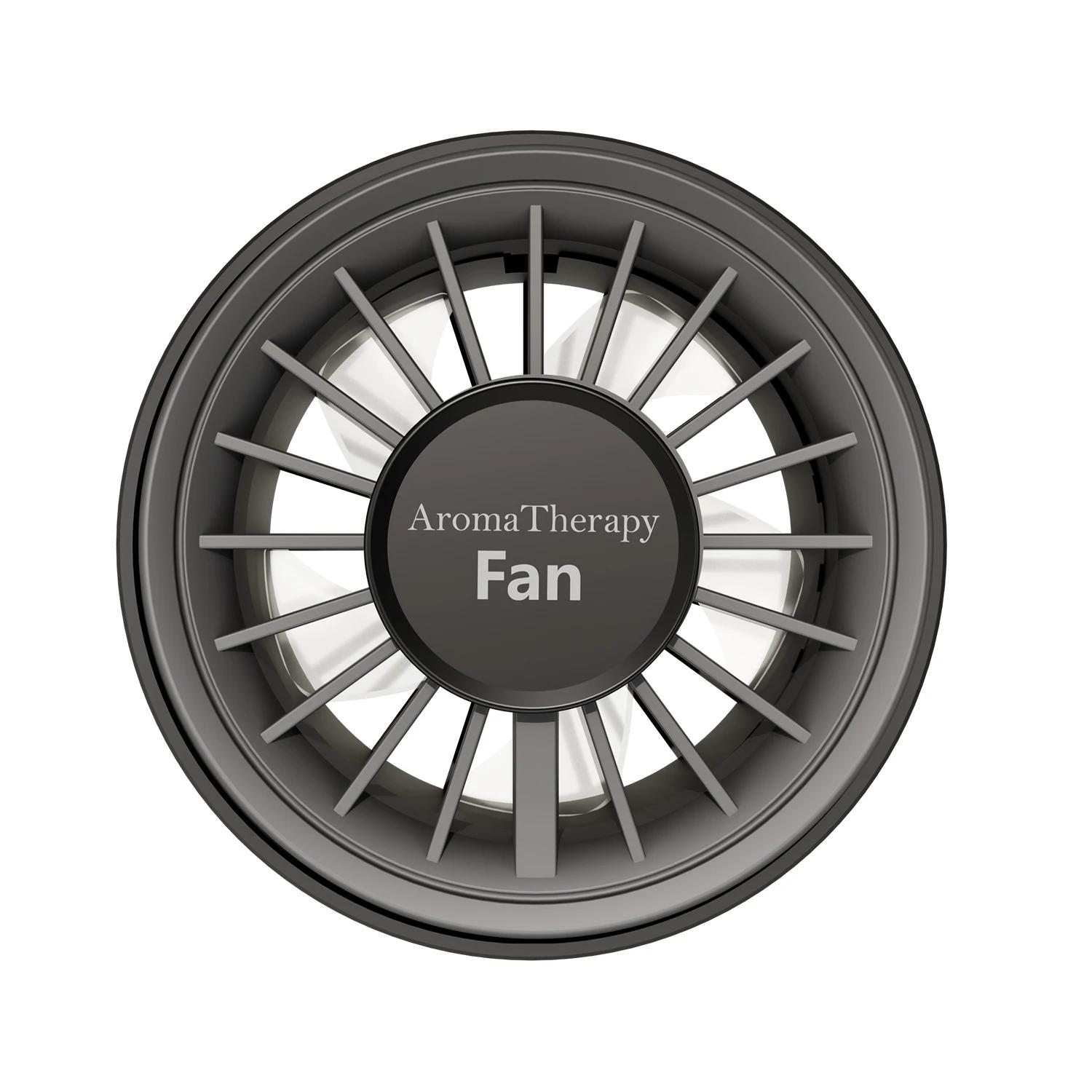 

NEW Car Mini Fan Air Outlet Fan USB LED Atmosphere Light 3 Speeds Adjustable Suitable for 99% Car Air Outlet Clip Fans серый