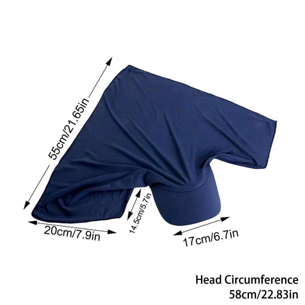 Women Ethnic Style Classic Solid Color Turban Hat Curved Brim Adjustable Baseball Cap Breathable Sunscreen Headscarf Hat