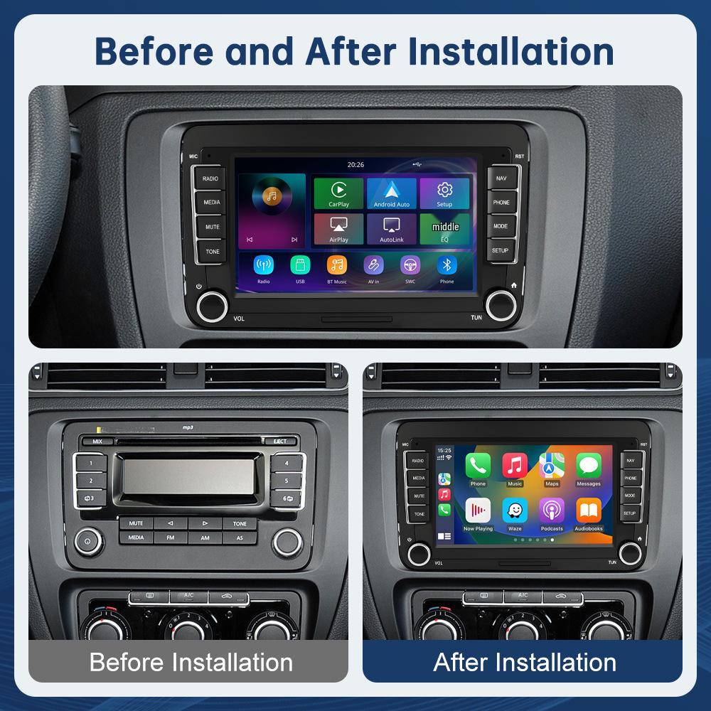 7-inch CarPlay Multimedia Display for Volkswagen, SEAT, Skoda (2003-2015 Models)