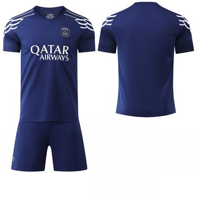 2024-25 New Sapphire Blue PSG 3rd Away Jersey #7 Mbappé #10 Dembélé #30 Messi Football Jerseys