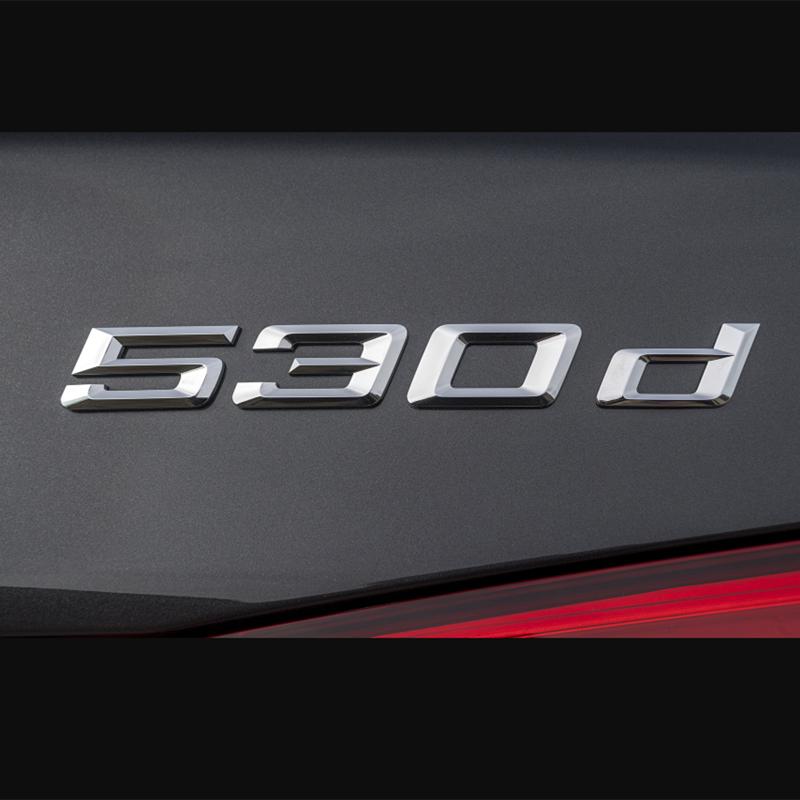 ABS Emblem Glossy Black Car Sticker Badge Decal Body Trunk Decor for BMW 518i 520i 523i 528i 530i 535i 550i 518d 520d 523d 525d