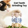 Plaid Candy Shape Cat Toy with Natural Catnip Self-Play Kitten Kick Toy Interactive