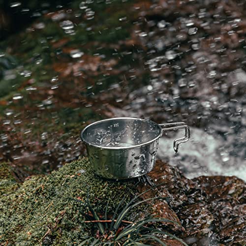 NANGOGEAR (Nanko Camping Gear) Deep Sierra Cup, Stainless Steel #450, 3-Piece Set, with Storage Case, 18-8 Stainless Steel, 21120 (S-360-3P+B)