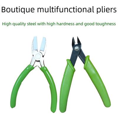 "Nylon Flat Nose & Diagonal Pliers for Electronics and Jewelry Crafting"