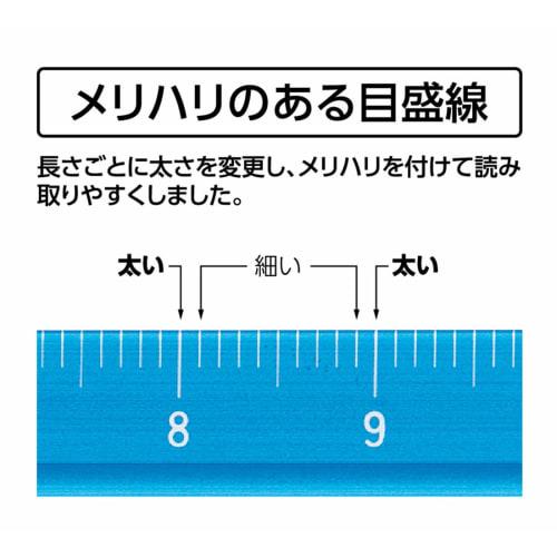 Shinwa Sokutei Aluminum Triangular Scale B-15, 15cm, for Architects, Blue, 74978