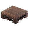 Buddha Statue Ornament Base Wooden Flower Pot Stand Durable Square Vase Fish Tank Display Tray