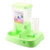 Automatic Pet Feeder Detachable Food Dispenser Water Bottle Cats Dogs Feeding Tool Pink