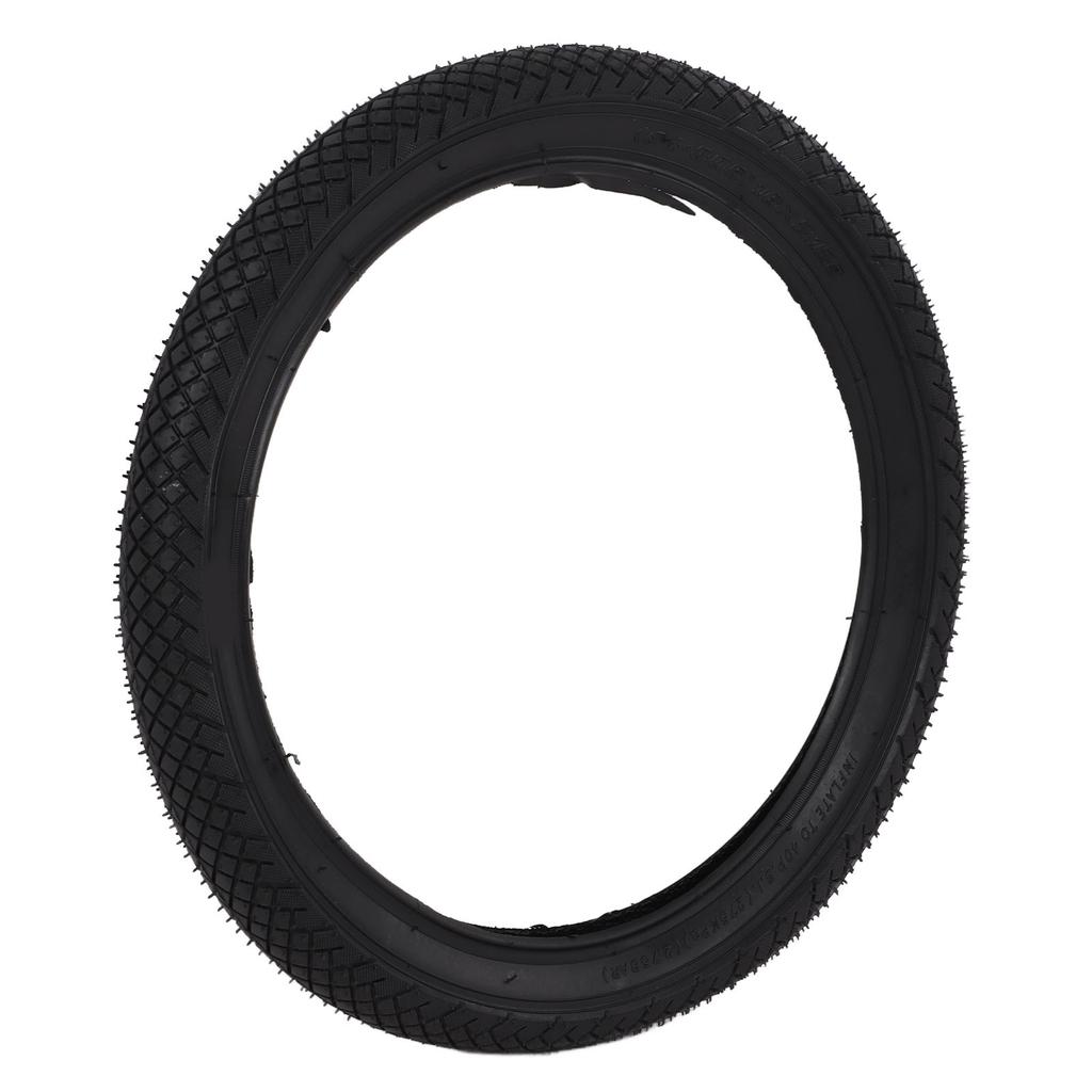 Kid Thick Non Slip Rubber Tyre Children"s Bicycle Checkered Pattern Tire Parts Accessories20x2.125