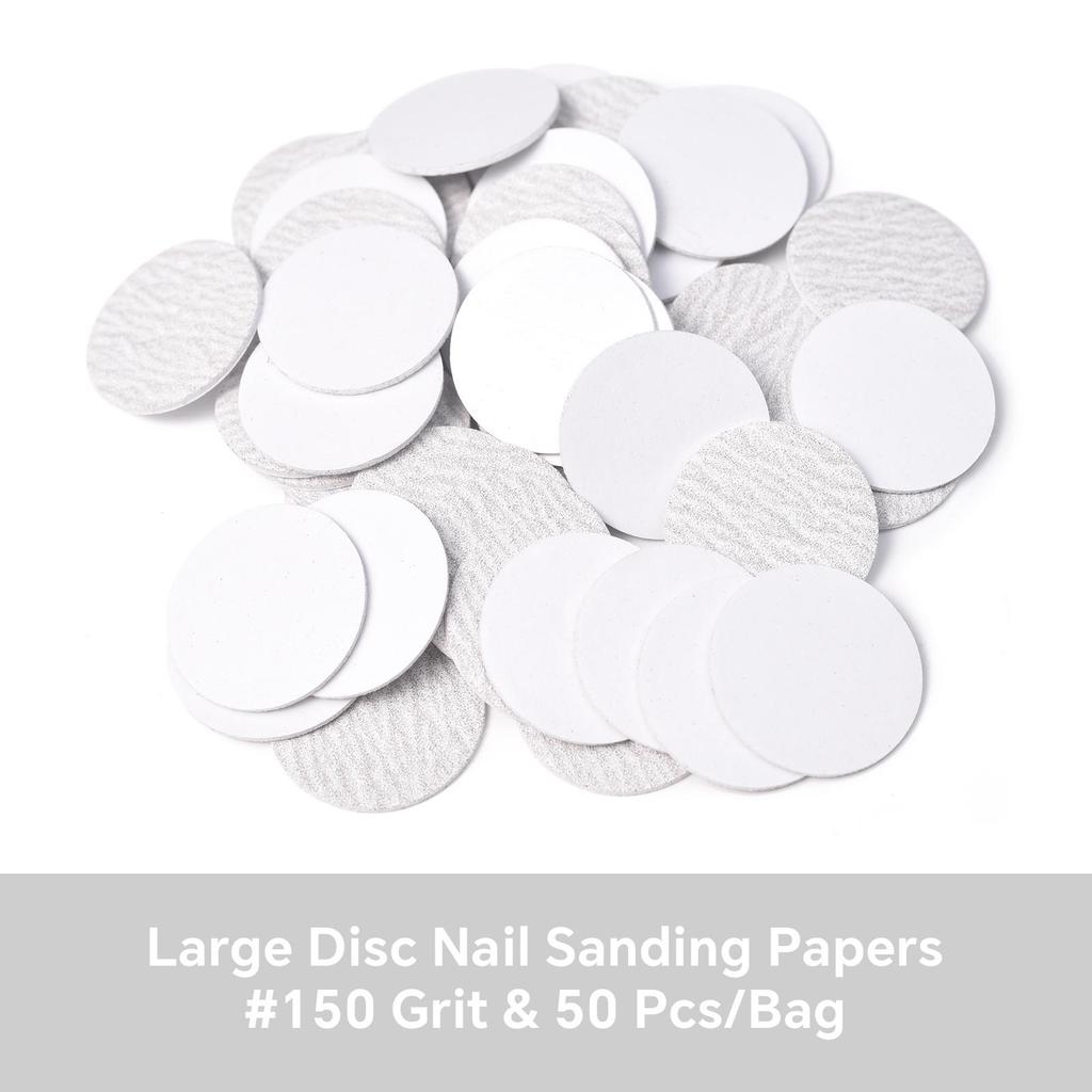 Set austauschbares Schleifpapier für abgestorbene Haut für Maniküre Pediküre mit Metallscheibe Nagelbohreraufsatz Hornhautentfernung Fußpflege Werkzeug Zubehör