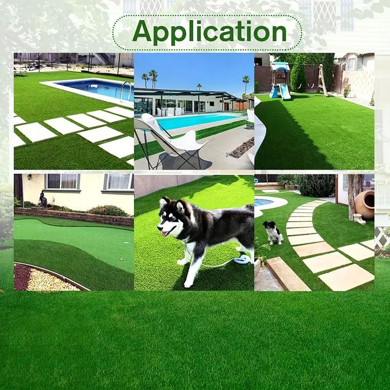 Tapetes Finos de Grama Artificial de Luxo Duráveis Plástico Sintético Gramados Artificiais para Jardins Varandas Pátios Restaurantes Hotel Relva Artificial