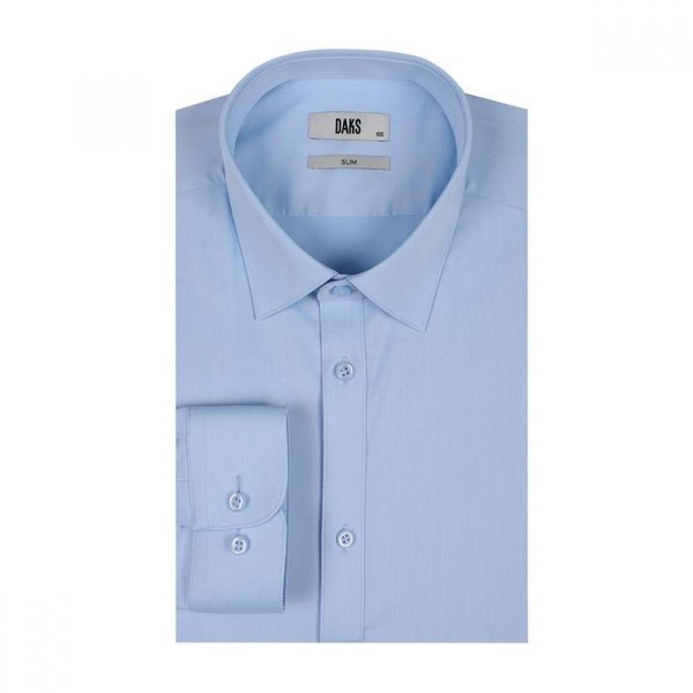 DakS Men S Stretch Solid Comfort Fit Long Sleeve Shirt dmp1Shdl305b1