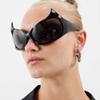 Sexy Gotham Cat Eye Sunglasses Women Vintage Luxury Brand Design Fashion Punk Sun Glasses Men Half Frame Halloween Funny Shades