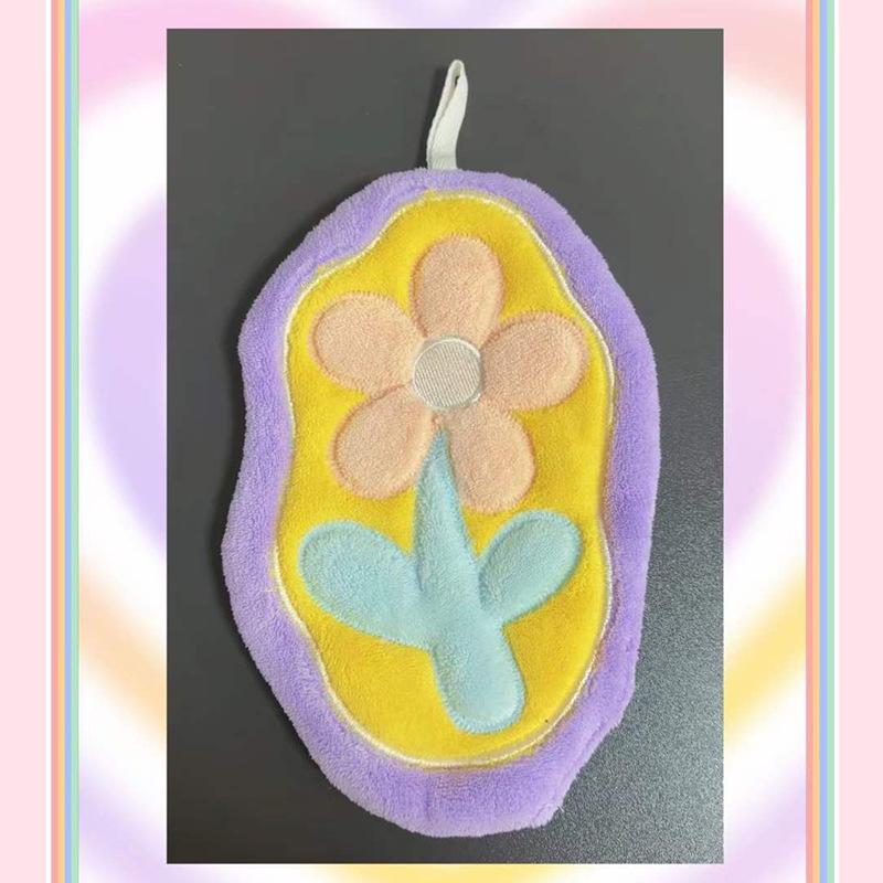 Cute Cartoon Hanging Hand Towel - Absorbent, Thickened Bathroom or Kitchen Dishcloth