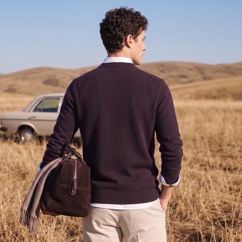 Antonio Luxury Yak Wool & Lambswool Crewneck Sweater
