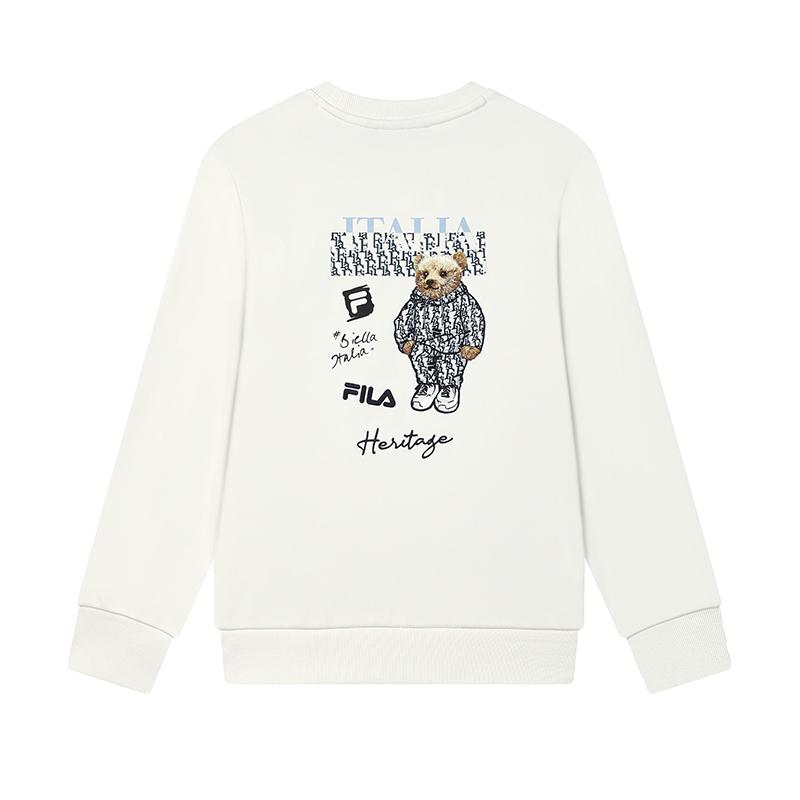 New FILA Sweatshirt Women's Cloud White F11W448205FWT