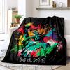 Colorful Statue Of Liberty Customize Your Name Outdoor Blanket Used For Chair Office Sofa Bed Camping Soft And Warm Giving Friends And Relatives