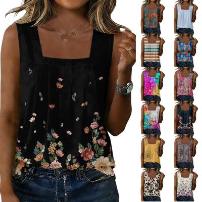 Modisches Lässiges Vintage-Print-Trägertop für Damen