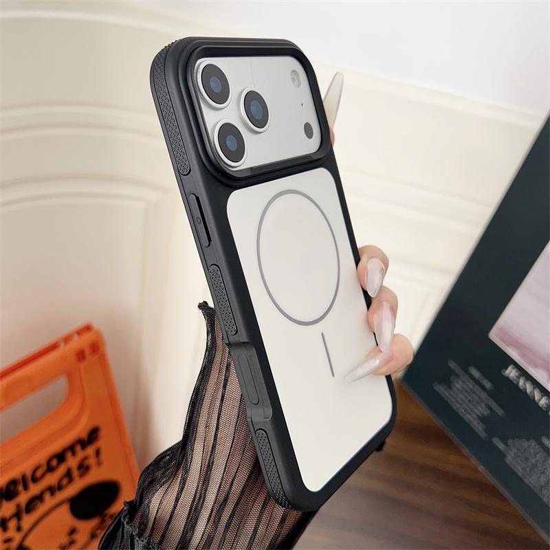 Luxury Matte Magnetic For Magsafe Case for iPhone 17 Air 16 E 15 14 13 12 11 Pro Max Plus Contrast Color Bumper Shockproof Cover
