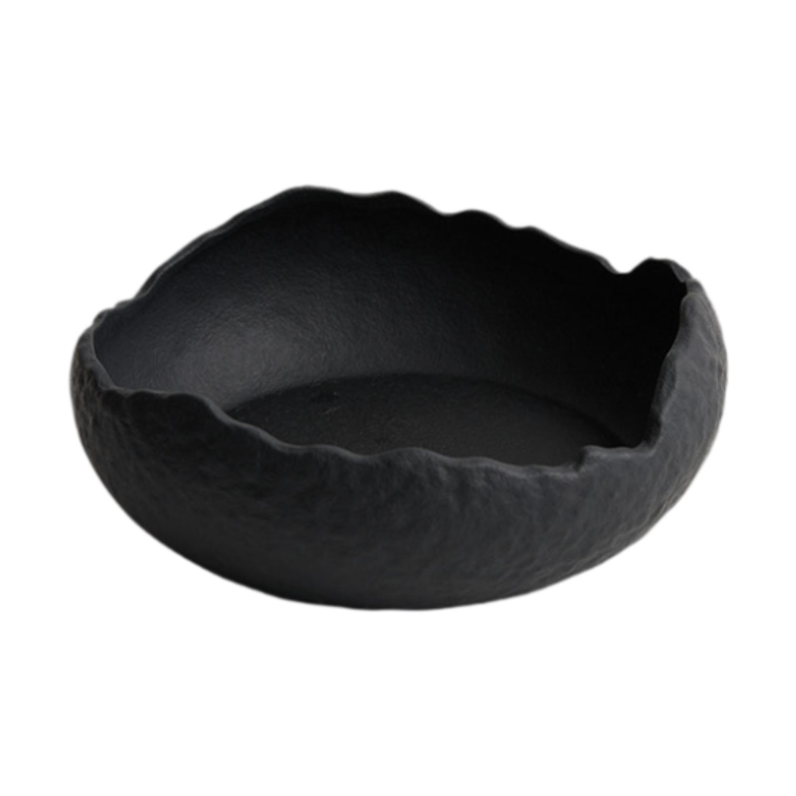 

Ceramic Dinner Plate Decoration Irregular Salad Plate for Home Fruit Wedding чёрный