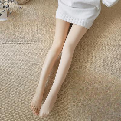Nackte Beine Herbst und Winter Götter Hautfarbe gepolsterte einteilige Hose dünne weibliche Strumpfhosen außen geschichtete Verdickung Wärme Bottoming Hose