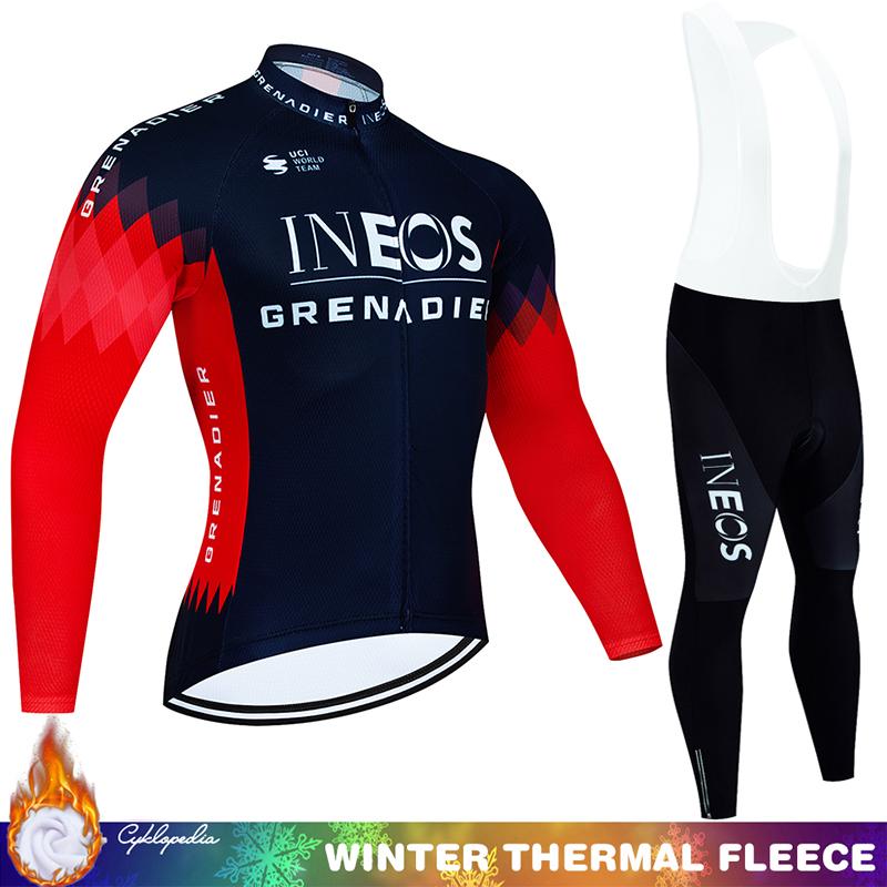 

Men s Cycling Suit Winter Thermal Fleece Jersey Mtb Man Clothing INEOS Tricuta Maillot Pants Set Bib 2026 Road Bike Uniform Male Asian size - 3XL