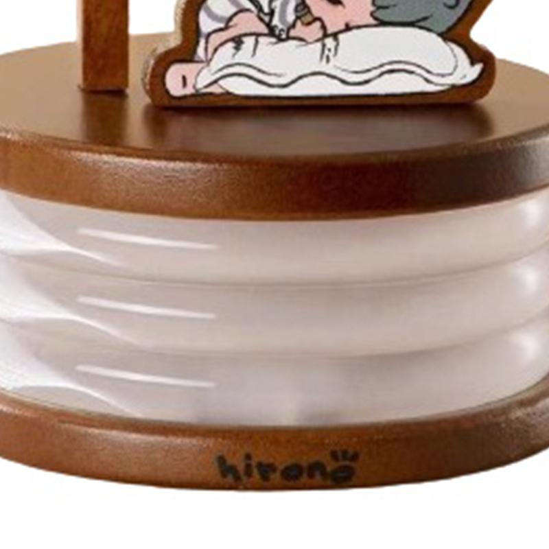 New POP MART Hirono Wooden Ambient Light Trend Based Products 555858