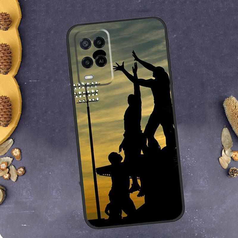 Rugby Phone Case For Oppo A79 A18 A38 A58 A78 A98 A17 A40 A60 A80 A16 A76 A96 A15 A74 A94 A54 A77
