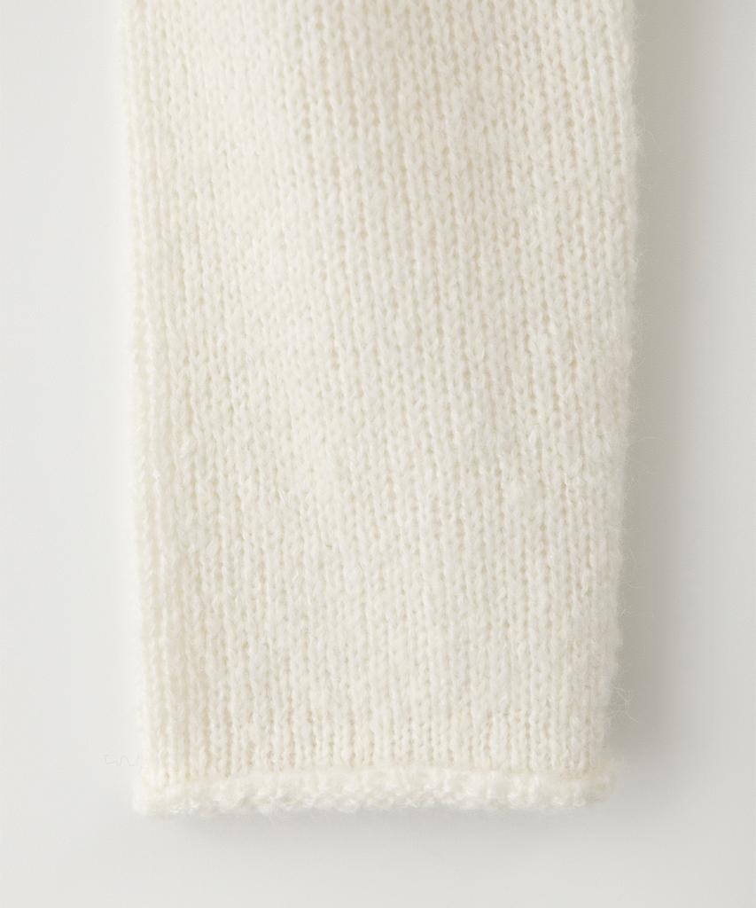 Sseomweeobeoteo Mohair Letter Long Sleeve Knit - Ivory