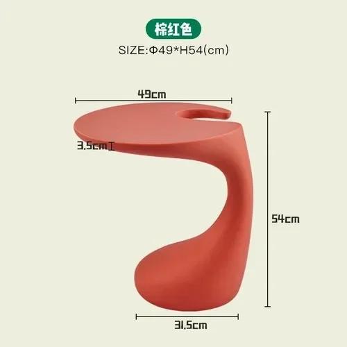 Unique Coffee Table Home Ornament Portable Modern Coffee Table Bedroom Nordic Round Korean Luxury Circle Mesa Centro Room