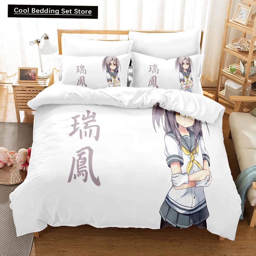 Zuihou (Kancolle) Bedding Set Single Twin Full Queen King Size Bed Set Aldult Kid Bedroom Duvet Cover Sets Print Bed Sheet Set
