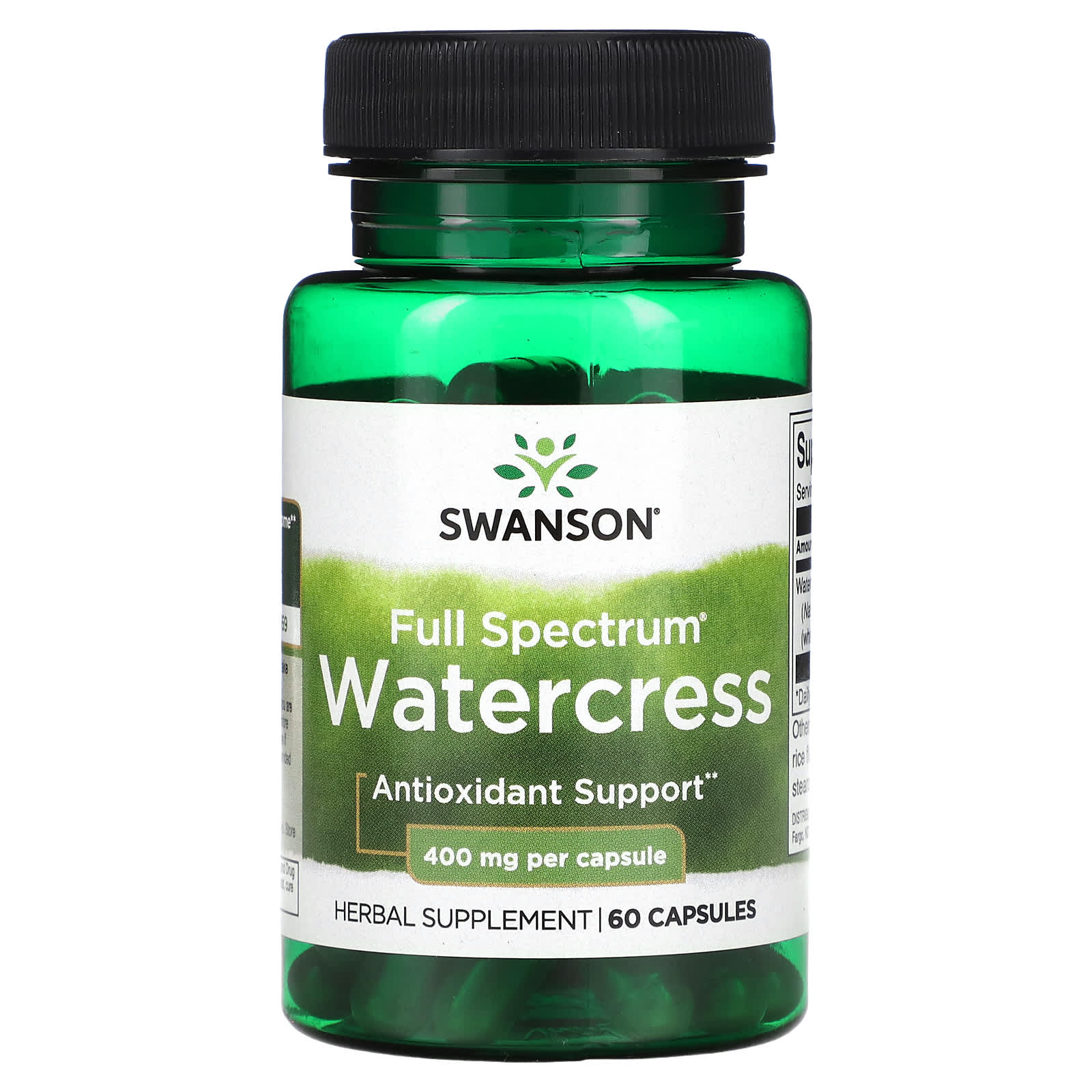 

Full Spectrum Watercress, 400Mg, 60 Capsules