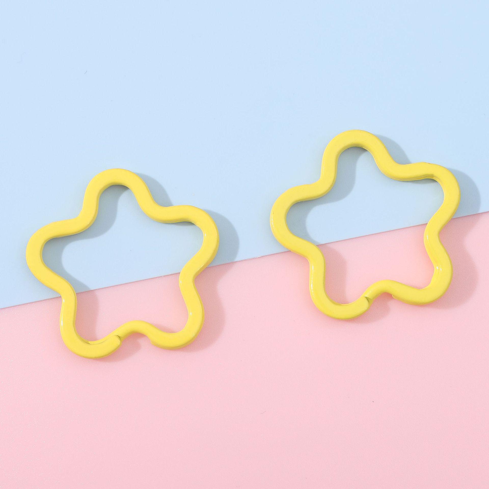 

Креативный брелок ручной работы: Кольцо-сюрприз в виде сердца, пятиугольника, звезды, цветка сливы 33x34mm Thickness ~3.2mm