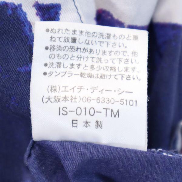 HARLEY DAVIDSON Overall handle Short sleeve Open collar shirt M Navy Men's Used