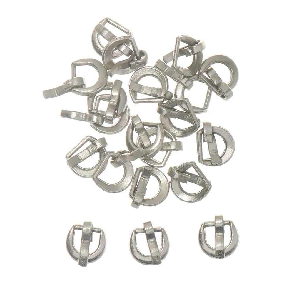 20pcs 4mm Tiny Belt Buckle For Handmade Doll Bag Shoes Mini Ultra-small Tri-glide Buckle DIY Dolls Clothes Sewing Accessories