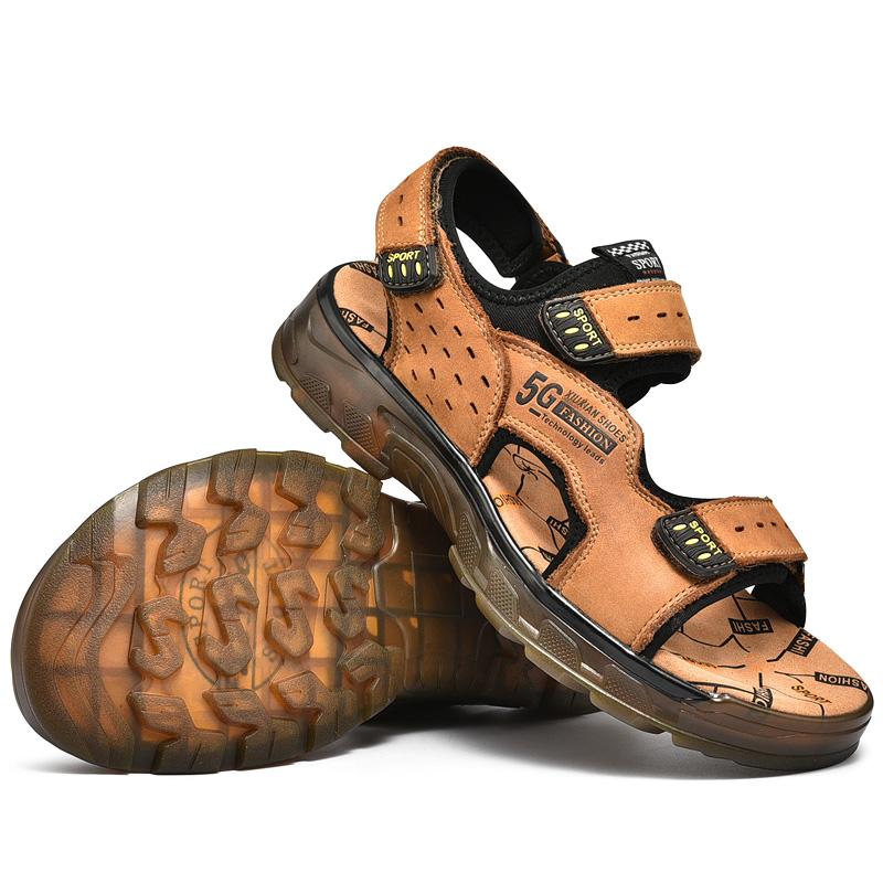 FashionSummer Outdoor sandals Men Beach Garden Casual Shoes High Quality Breathable Comfortable Sandals Hiking Chaussure Shoes Men
