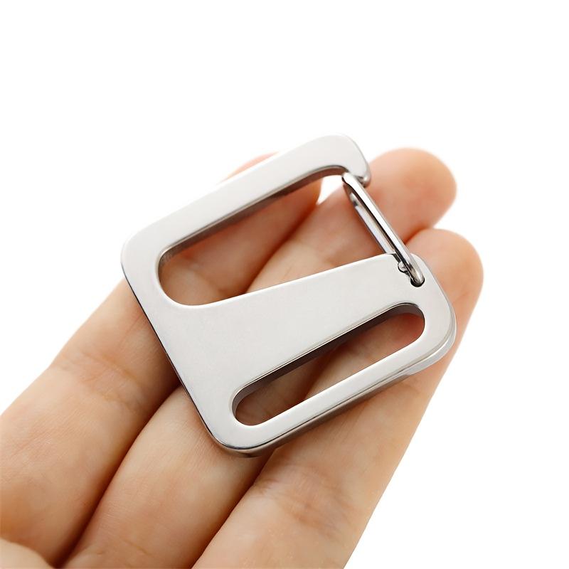 Metal Buckle for Bags Stainless Steel G-Shaped Spring Clips, Webbing Anti-Slip Adjustable Buckles, Quick-Release Hooks for Bags