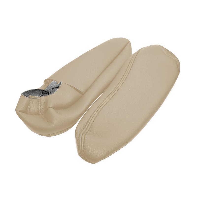 Car Microfiber Leather Driver & Passenger Side Seat Armrest Handle Cover Trim For Toyota Sienna 2005 2006 2007 2008 2009