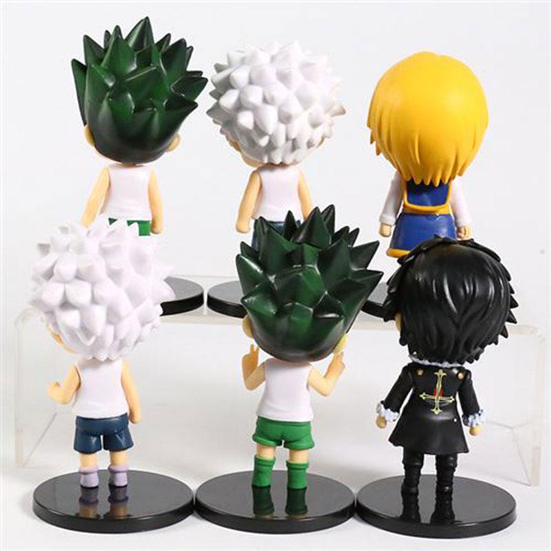 Set of 6 Figurines Hunter X Hunter Freecss Zoldyck Kurapika Lucilfer 10 Cm
