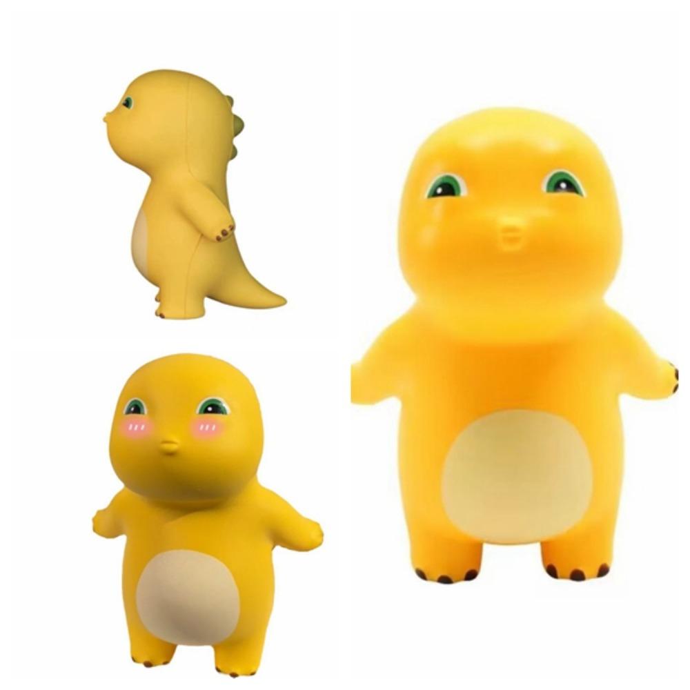 Dinosaur Figure Little Milk Dragon Decompress Toys Squeeze Toys Slow Rebound Milk Dragon Squeeze Toy Cartoon Doll Yellow