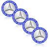 4 stk 56mm Aluminiumslegering Bil Hjul Senter Dekal Nav Klistremerke For Mercedes Benz GLE GLC A B C E Klasse W176 W246 W205 W213 AMG Bilstyling