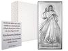 Silver Picture of Divine Mercy Jesus Souvenir for Communion Jubilee with Engraving 6443 4.5 X 9 Cm