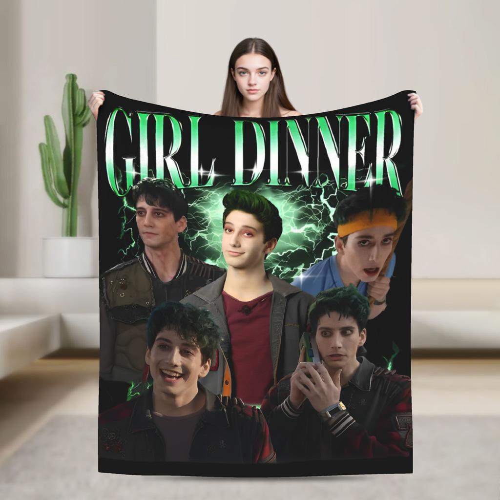 Zombies 4 Dawn of the Vampires Knitted Blankets Flannel Addison Bootleg Lightweight Throw Blankets Travel Home Couch Thin Quilt